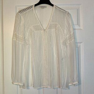 Gerard Darel: Delicate white lace blouse (size 6)